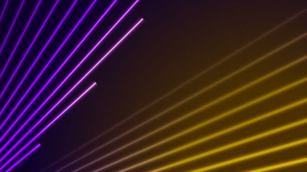 Violet orange neon laser lines abstract motion background — Stock Footage Violet orange neon laser lines abstract motion background — Stock Video