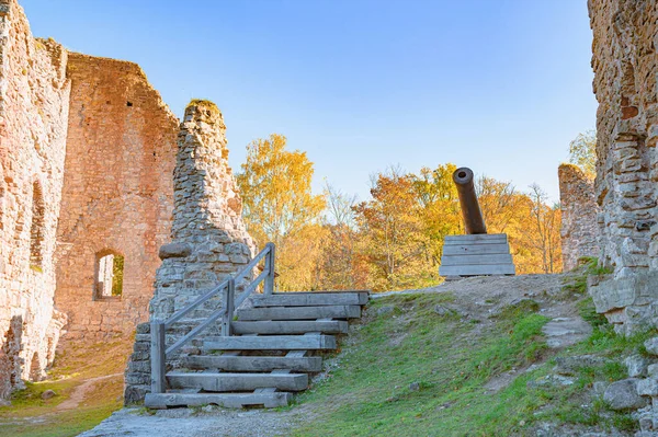 Koknese Castle Ruins Complexo Koknese Letónia — Fotografia de Stock