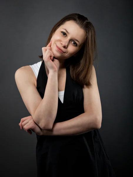 Smiling young girl — Stock Photo, Image