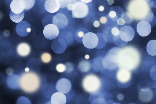 Blue and white holiday bokeh — Stock Photo, Image