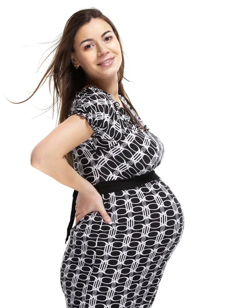 Mutlu genç hamile kadın — Stok fotoğraf