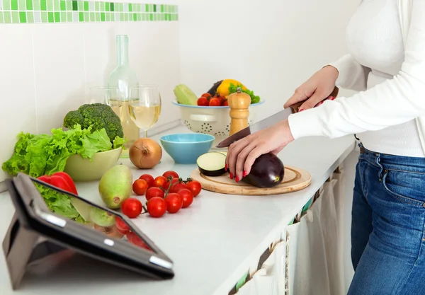 En la cocina — Foto de Stock