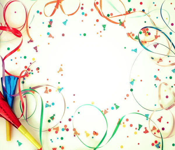 retro zemin üzerine konfeti