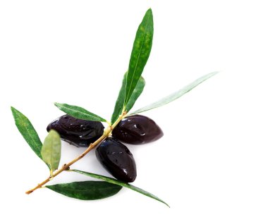 yaprakları ile Konfit Siyah Zeytin