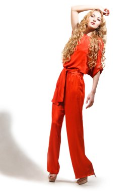 saç çırpınan ile genç güzellik kadın