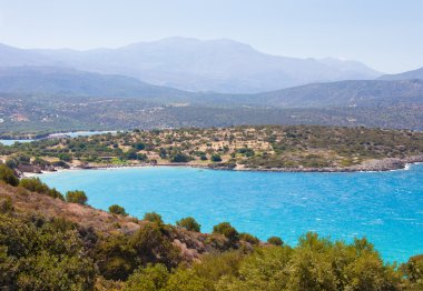 Girit 'in güzel deniz manzarası