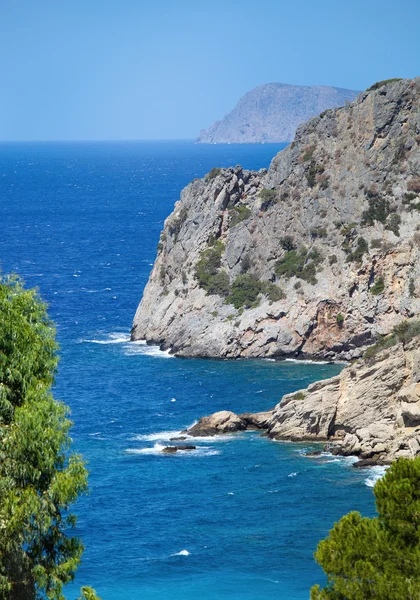 Beautiful sea landscape panorama of Crete — Stock Photo, Image