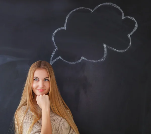 Young woman thinking — Stock Photo, Image