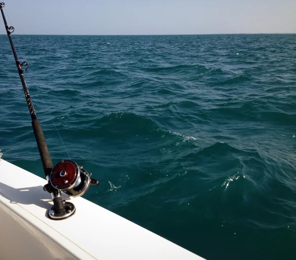 Carretéis e hastes de pesca grande jogo — Fotografia de Stock