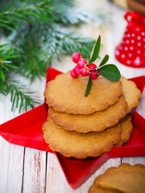 Noel süslemeli Noel kurabiyeleri