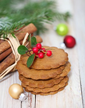 Noel süslemeli Noel kurabiyeleri