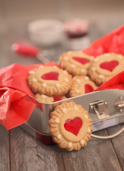 Galletas de Navidad en la caja — Foto de Stock