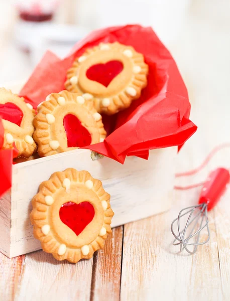 Christmas cookies in the box — Stock Photo, Image