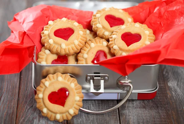 Galletas de Navidad en la caja — Foto de Stock