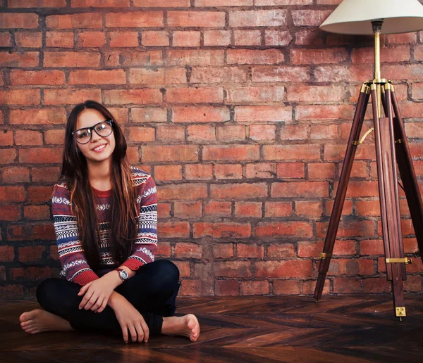 Portret van een mooi schattig tiener meisje — Stockfoto