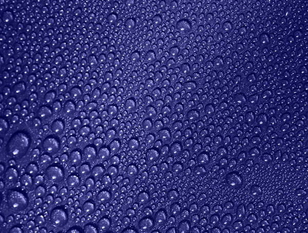 Gotas Agua Sobre Fondo Metálico Cerca Color 2022 Años Muy —  Fotos de Stock