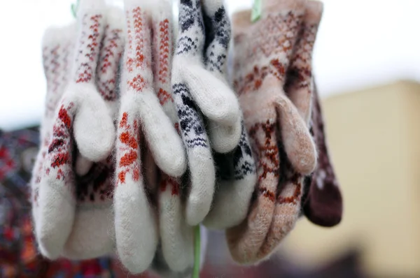 Guantes de lana — Foto de Stock