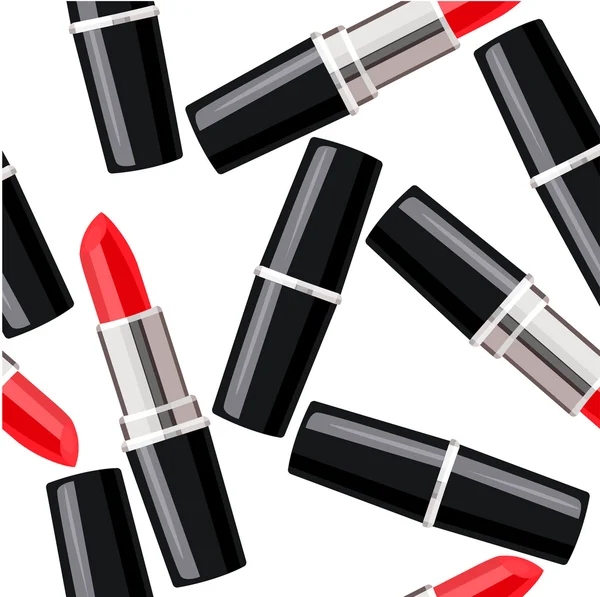 Seamless pattern with lipsticks. — Stock Vector