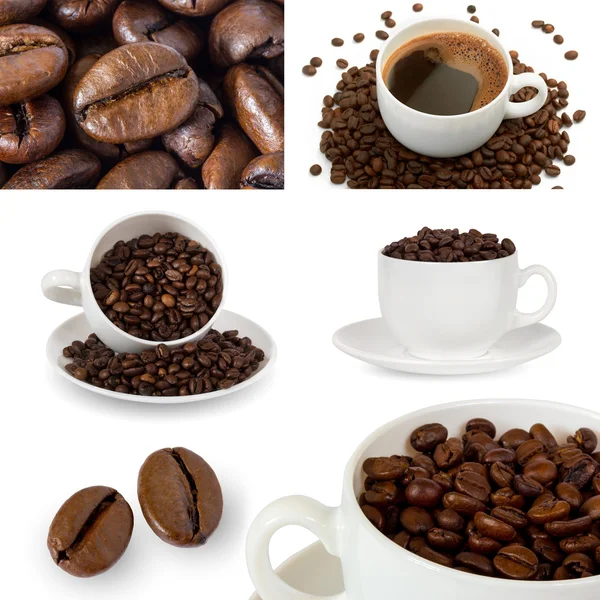 Coffe collage — Stockfoto