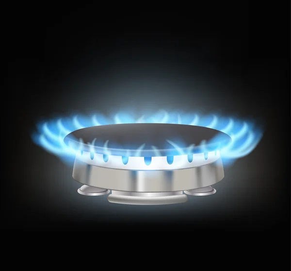 Kitchen gas burner — Stock Vector