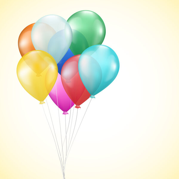 Bright colorful balloons
