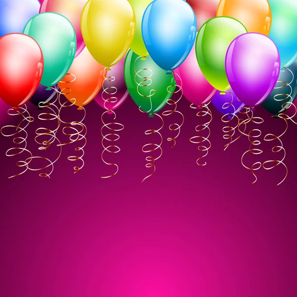 üst sınır olarak renkli balonlar