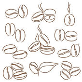 kavárna fazole čáry jako káva symboly