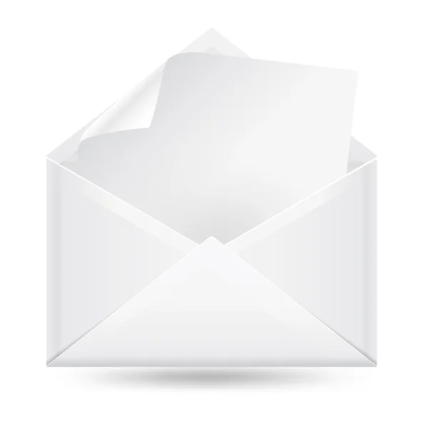 Mail envelop met blanc leetter — Stockvector