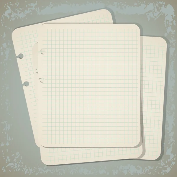 Vintage notepad background — Stock Vector