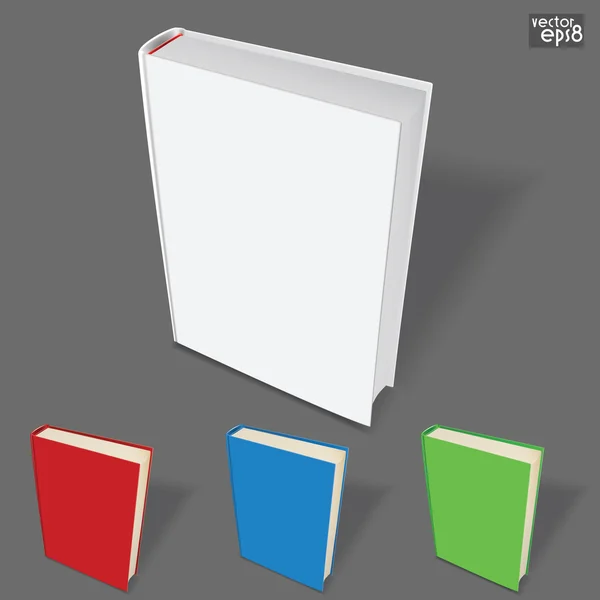 颜色变化与书模板 — 图库矢量图片