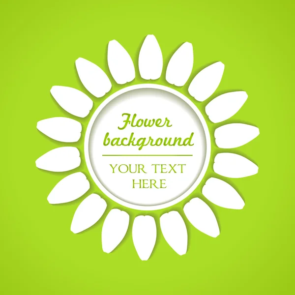 Flor blanca como fondo — Vector de stock