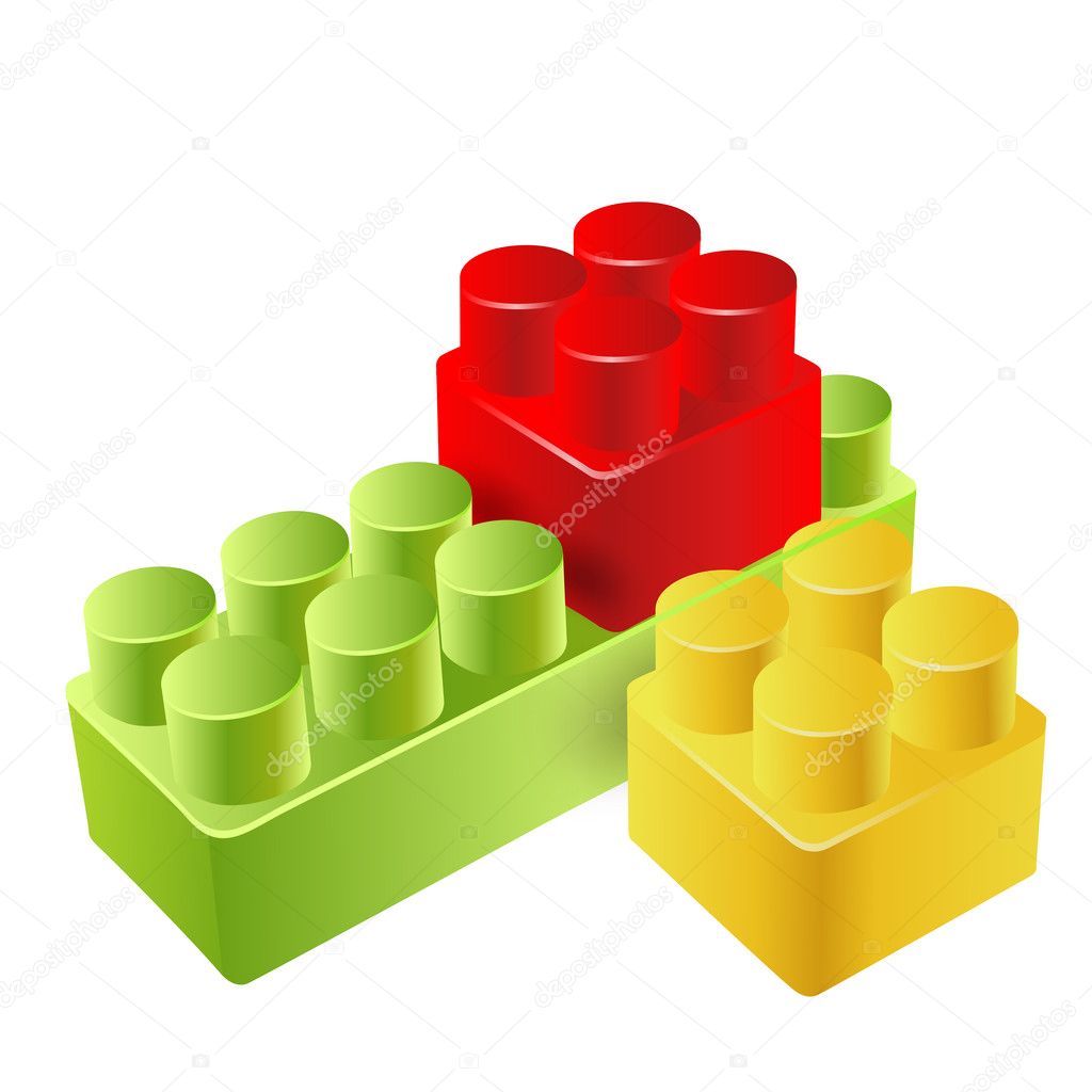 realistic toy blocks