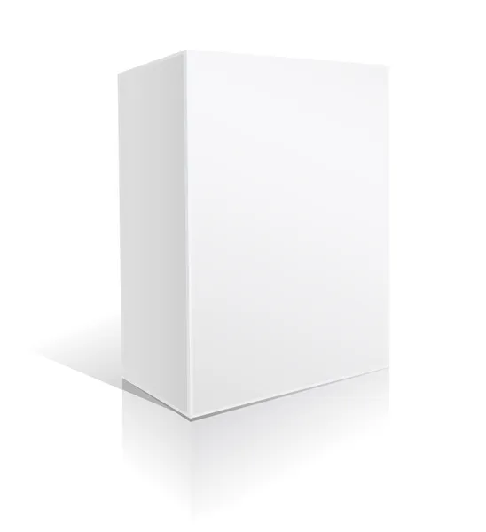White carton box for software — Stock Vector