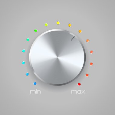 ses ayarı simgesi gri arka plan üzerinde