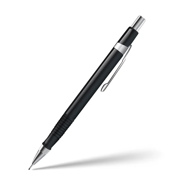 Moderna plast penna på vit — Stock vektor