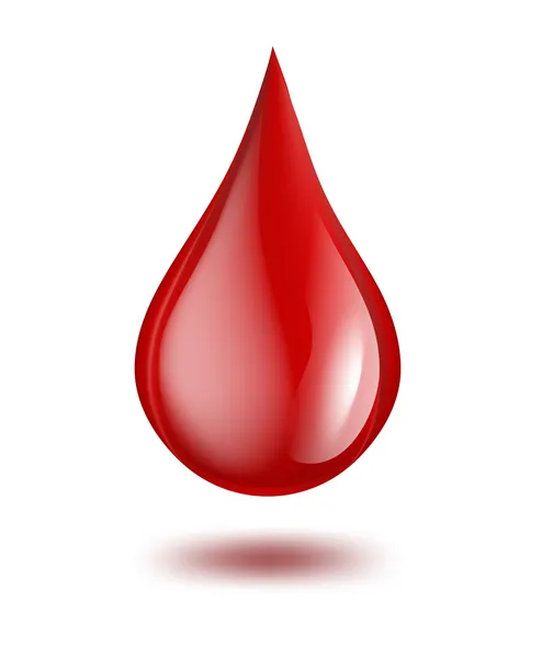 Druppel bloed — Stockvector