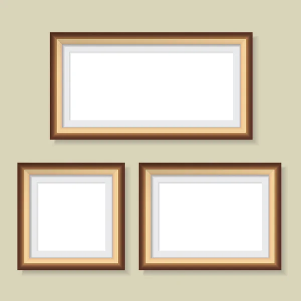 木制相框 — 图库矢量图片