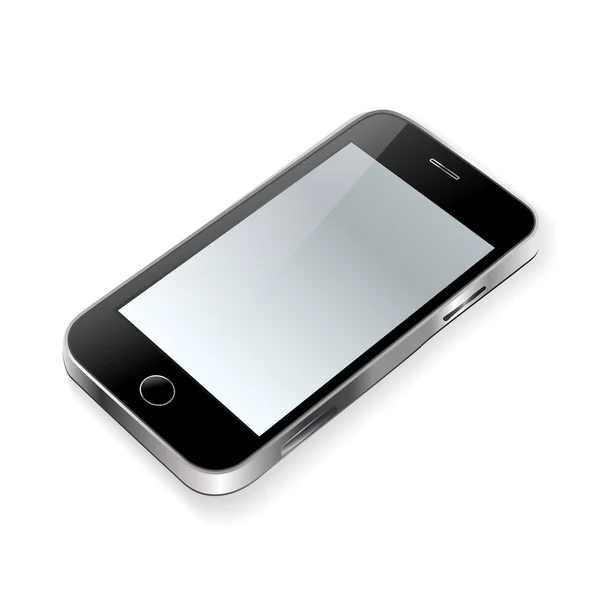 Telefono touchscreen su bianco — Vettoriale Stock