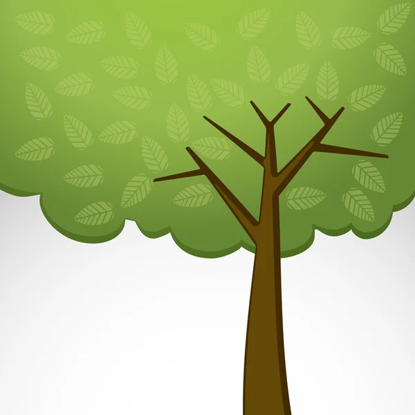 Fondo con un árbol — Vector de stock