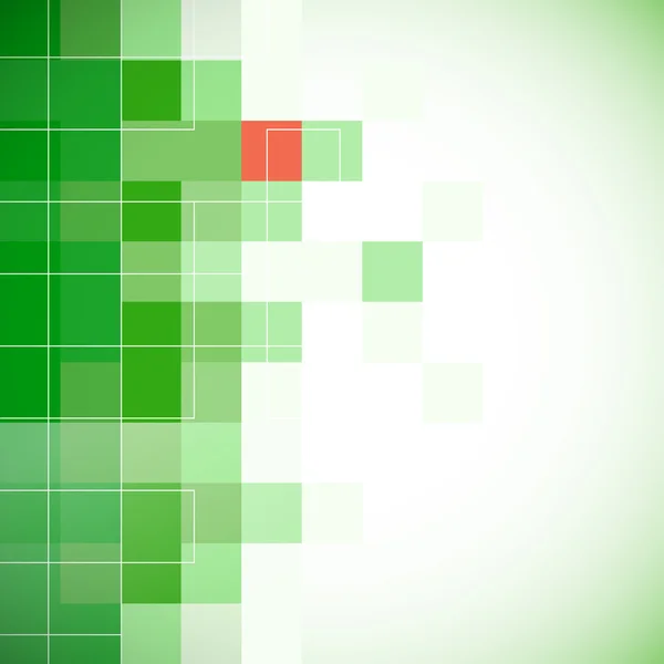 Fondo verde con efecto mosaico — Archivo Imágenes Vectoriales