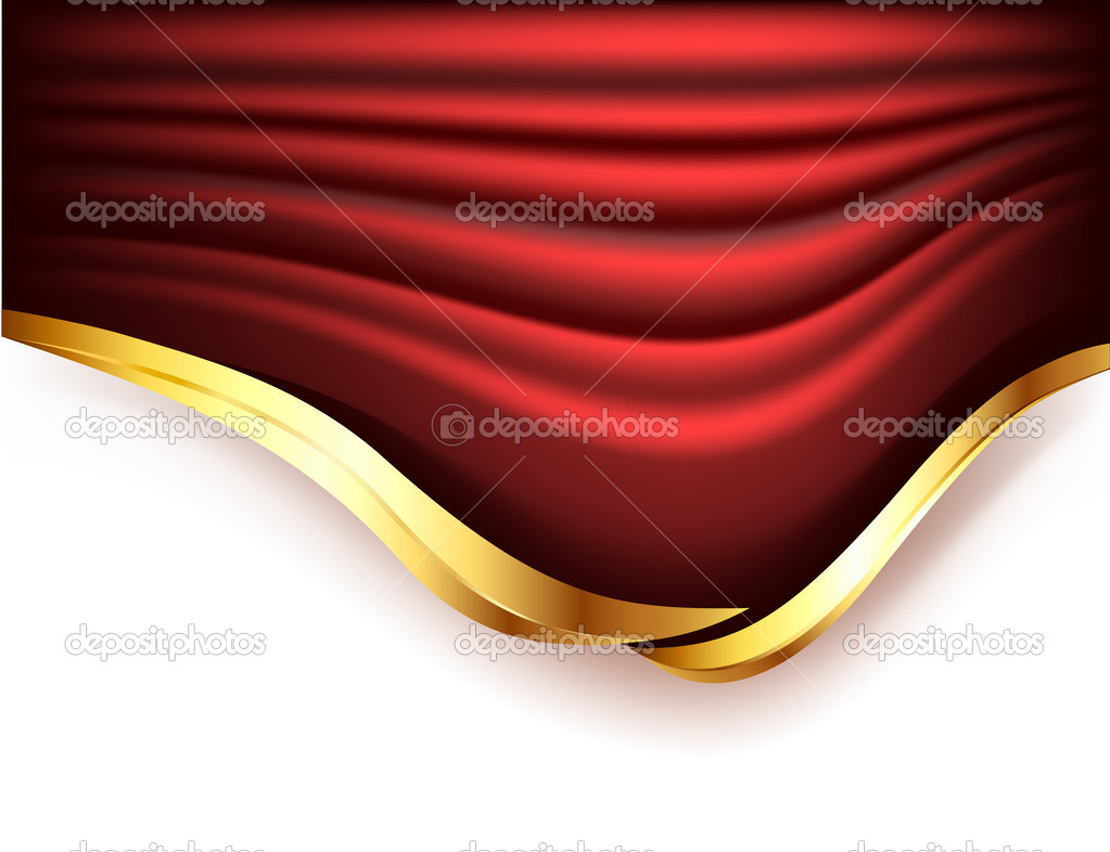 Background with red curtains