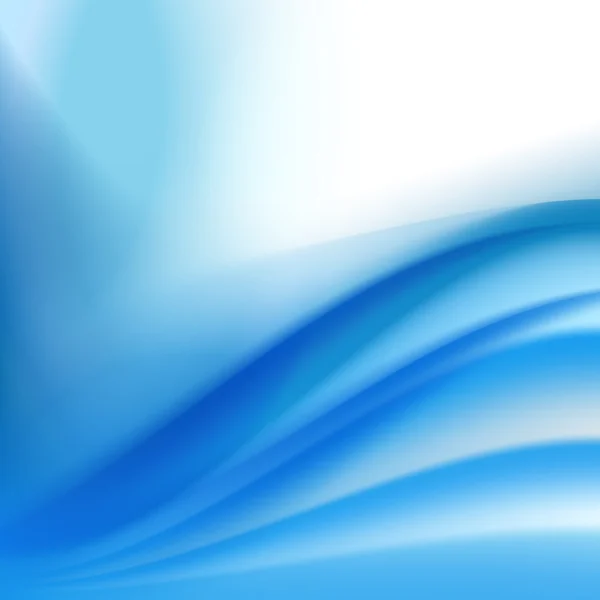 Abstracte blauwe achtergrond met vouwbaar golven — Stockvector