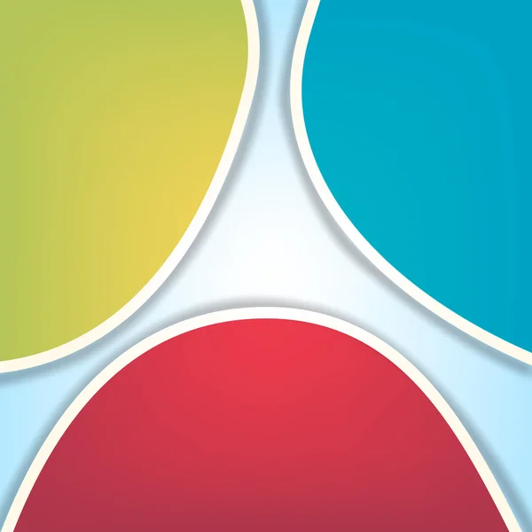 Abstrato fundo retro com três cores — Vetor de Stock