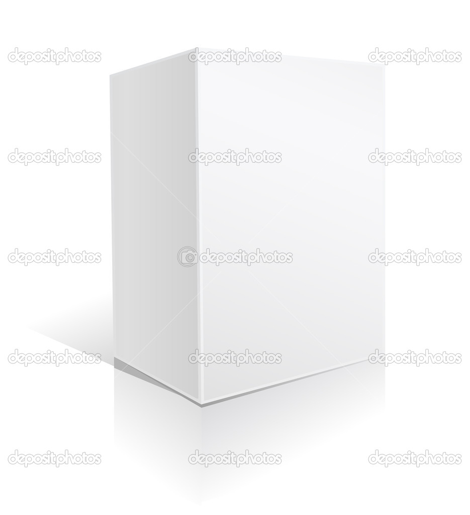 white big box on white