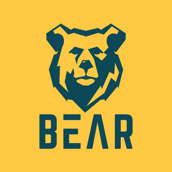 Сильний Ведмідь Векторний Логотип Сучасного Стилю Векторні Ілюстрації Шаблон Логотипу — стоковий вектор