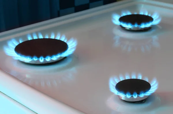 Gas Burners Home Kitchen Object Photo — 스톡 사진