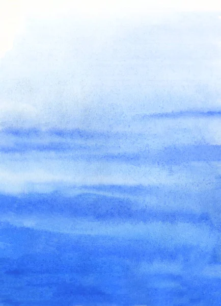 Αφηρημένο Φόντο Ακουαρέλα Μπλε Κλίση Όπως Επιφάνεια Του Νερού — Φωτογραφία Αρχείου