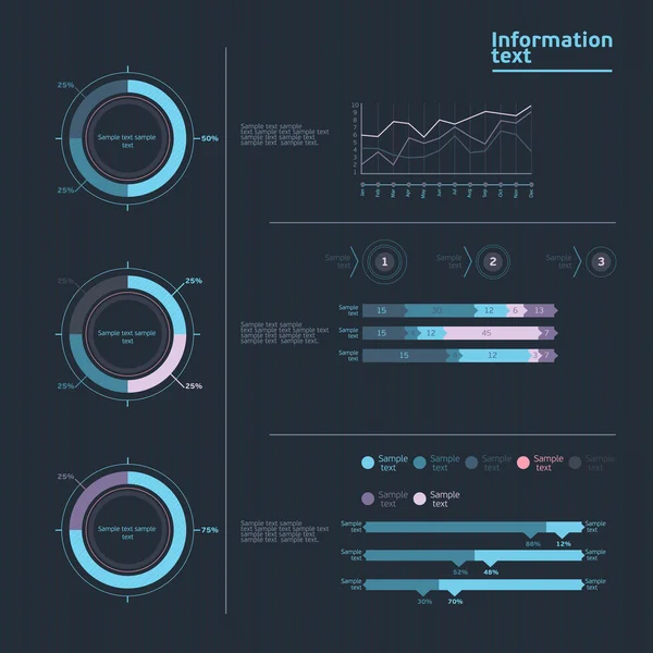 Set infographic elementen. — Stockvector