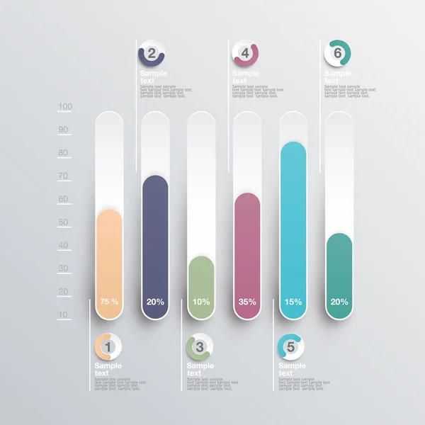 Elemento infografico — Vettoriale Stock