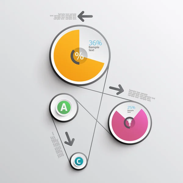 Elementos dos infográficos — Vetor de Stock